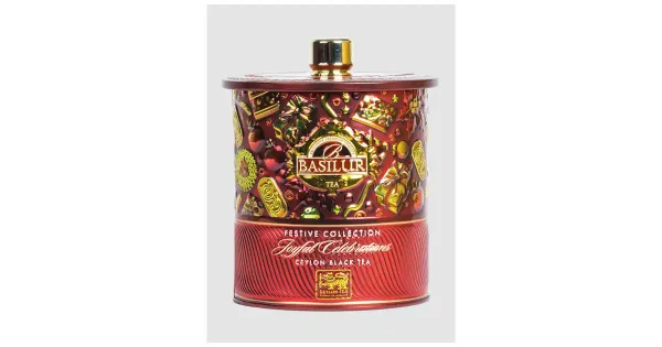Basilur Must tee Joyful Celebrations 75g metallpurgis