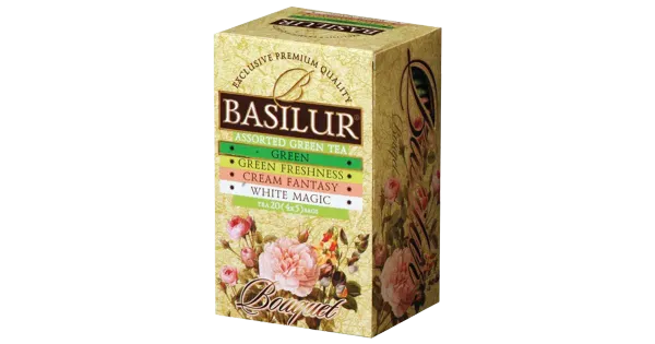 Basilur roheline tee Bouquet 20 x 1,5 g