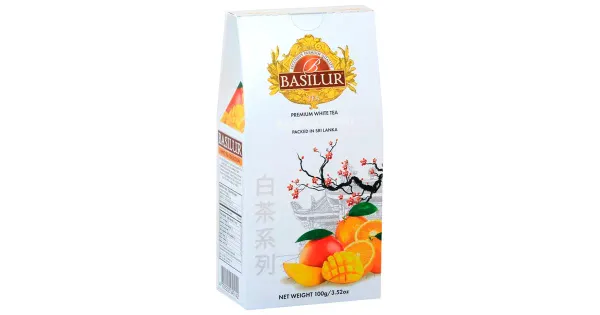 Basilur valge tee mango-apelsini 100g