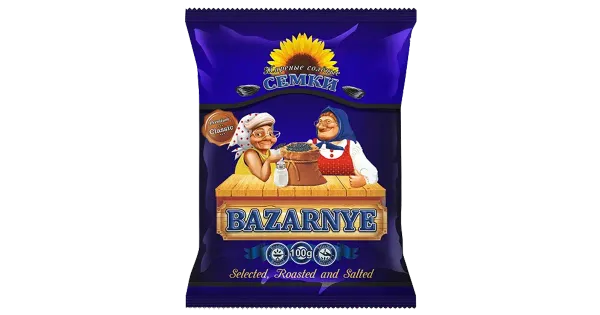 Bazaro mustad soolased päevalilleseemned 100g