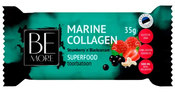Be More MARINE COLLAGEN Strawberry n Blackcurrant toorbatoon 35g
