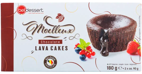 BelDessert Külmutatud Šokolaadi Laavakook 2x90 g