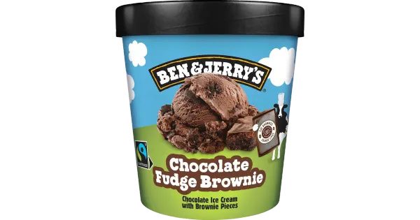Ben ja Jerry's Šokolaadijäätis Brownie Tükkidega 465 ml/408 g