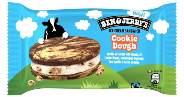 Ben&Jerry Cookie Dough Sandwich 120 ml /82 g