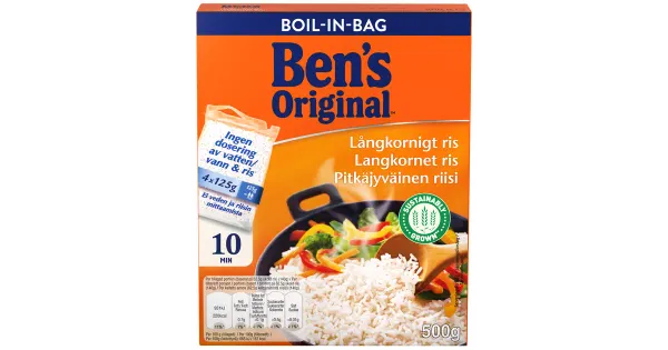Ben's original boil-in-bag pikateraline riis 500 g