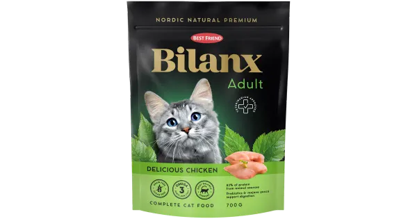 Best Friend Bilanx kana kuivtoit täiskasvanud kassidele teraviljavaba 700 g
