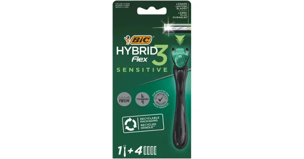 Bic raseerija Hybrid 3 Sensitive 3-tera 1+4tk