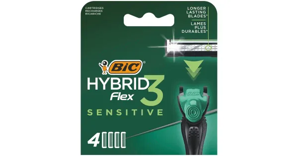 Bic varuterad Hybrid 3 Sensitive 3-tera 4tk