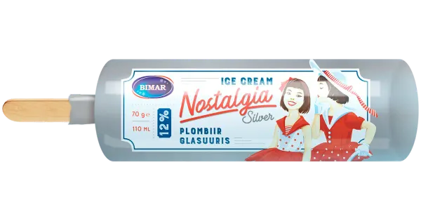 Bimar Nostalgia Silver vanilliplombiir 110ml/70 g