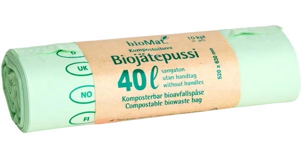 Biojäätmete prügikott BioMat 40l 520x630mm 10tk