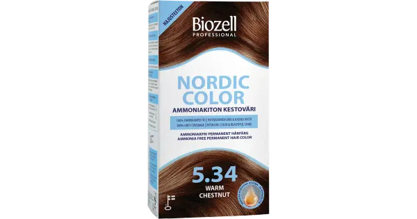 Biozell Nordic Color püsivärv soe kastan 5.34