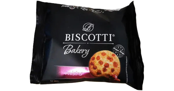 Biscotti  küpsised mini bakery rosinatega 50g