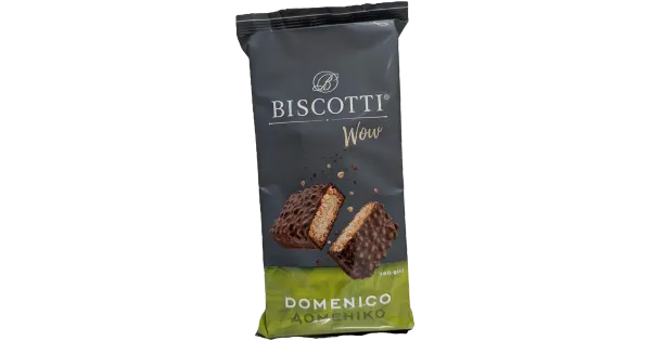 Biscotti küpsised wow domenico maapähklite ja risiipallidega 140g