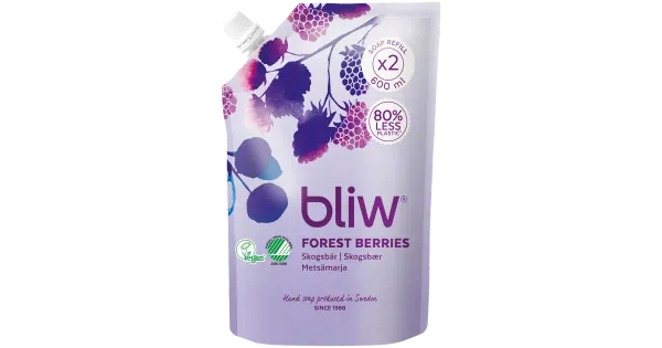 Bliw vedelseep metsamarja täitepakk 600ml