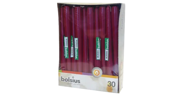 Bolsius antiikküünal 24,5cm 1tk bordoo