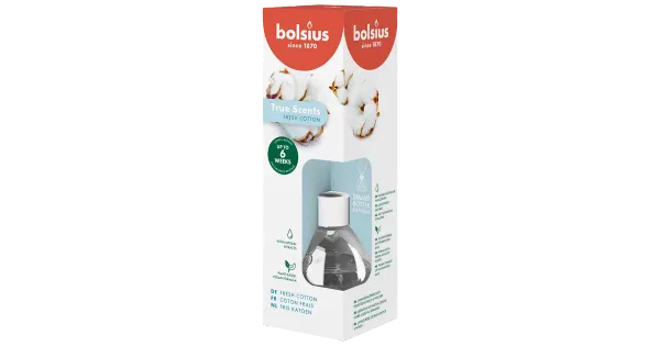 Bolsius kodulõhnastaja puuvill 60ml