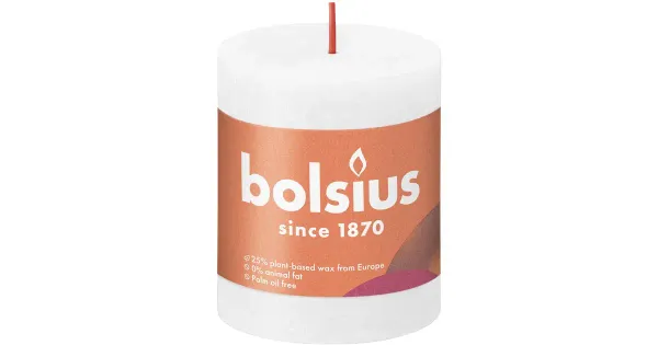 Bolsius lauaküünal 80/68 Cloudy White