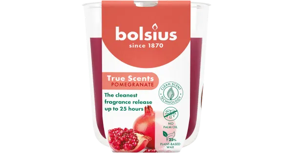 Bolsius lõhnaküünal granaatõun 80/73
