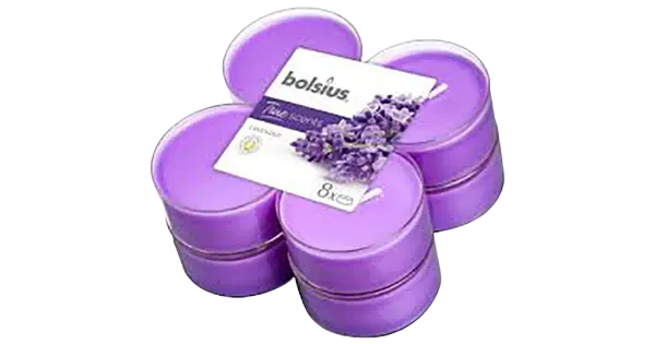 Bolsius teeküünal Lavendel 8h 8tk