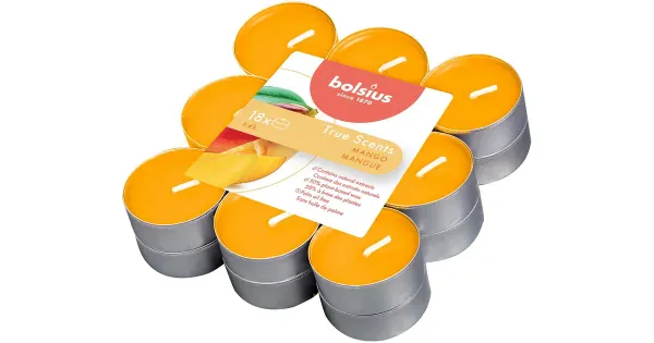 Bolsius teeküünal mango 18tk
