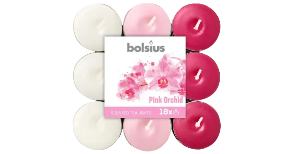 Bolsius teeküünal Orhidee 4h 18tk