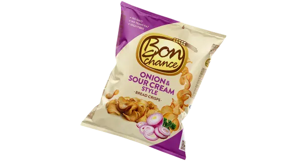 Bon Chance hapukoore-sibulamaitselised leivakrõpsud 120 g