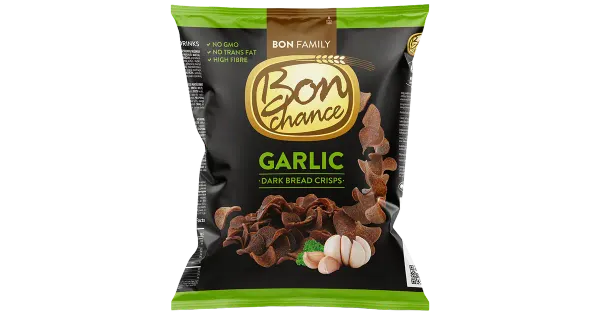 Bon chance musta leiva krõpsud küüslauguga 120g