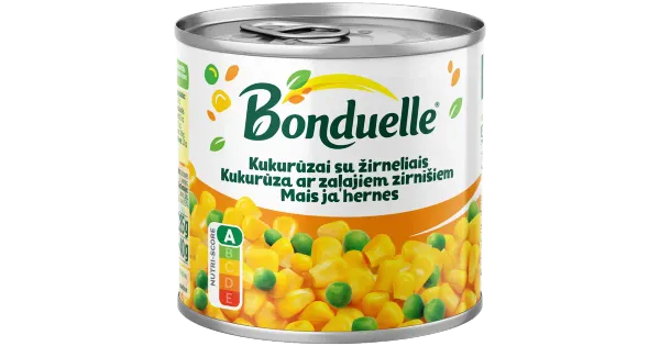 Bonduelle mais ja hernes 340/285 g