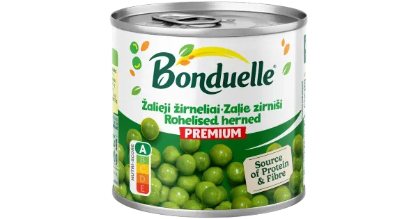 Bonduelle rohelised herned 400/265 g
