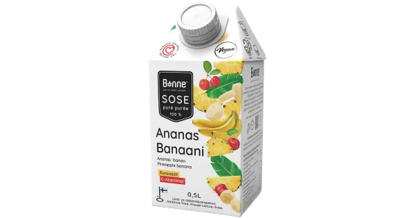 Bonne ananassi-banaanipüree 500ml
