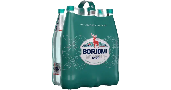 Borjomi karboniseeritud looduslik mineraalvesi 6x1,25L
