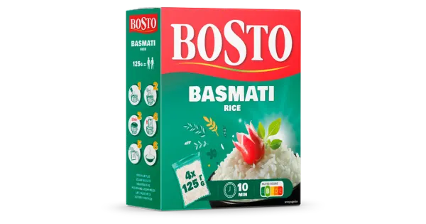 Bosto basmati riis 4x125 g