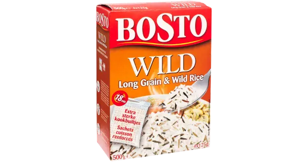 Bosto metsiku riisi segu, 4 x 125 g