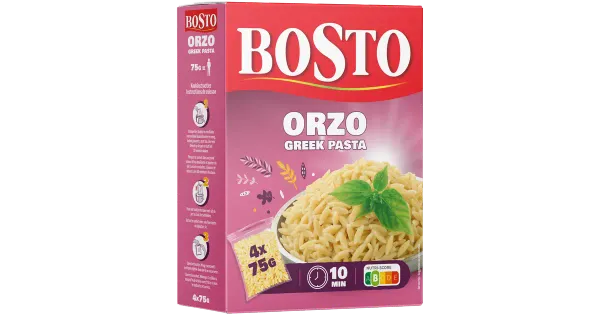 Bosto Orzo pasta 4x75g