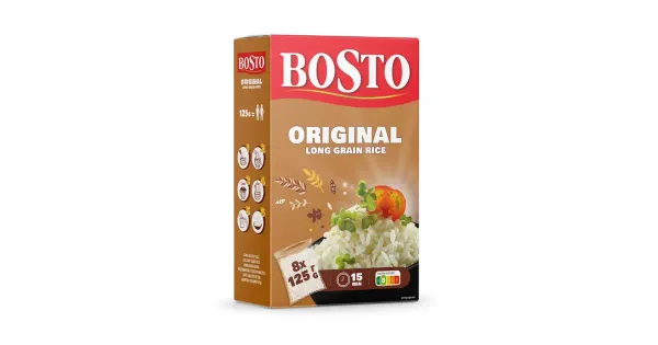 Bosto pikateraline riis 8x125g
