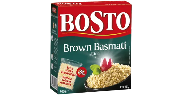 Bosto Pruun Basmati riis 4x125 g