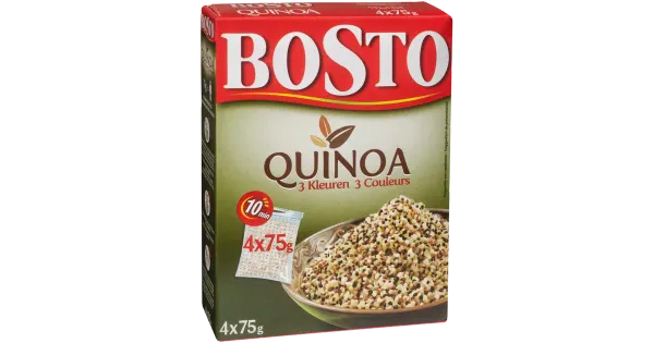 Bosto Quinoa, kolmevärviline 4x75 g
