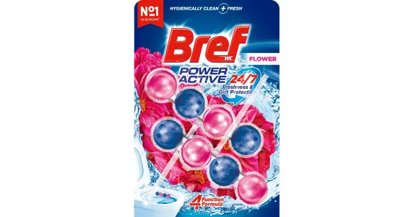 Bref Fresh Flower Power Active WC-värskendaja 2X 50 g