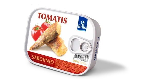 Briis Balti Sardiinid Tomatis 140 G