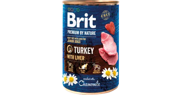Brit kalkuni ja maksaga konserv kutsikatele 400g