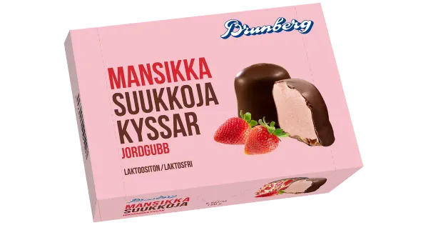 Brunberg maasika vahukommid šokolaadis 6 tk, 150g