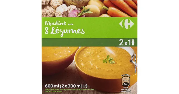 Carrefour köögiviljasupp, 600 ml