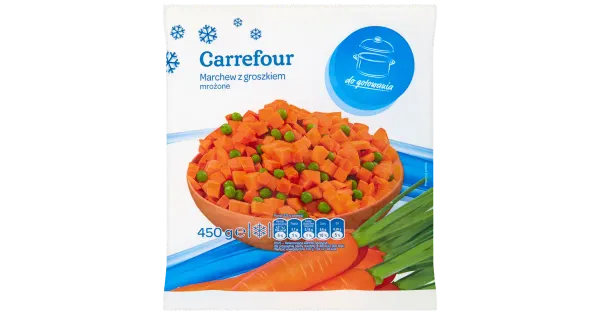 Carrefour Külmutatud porgand hernestega 450 g