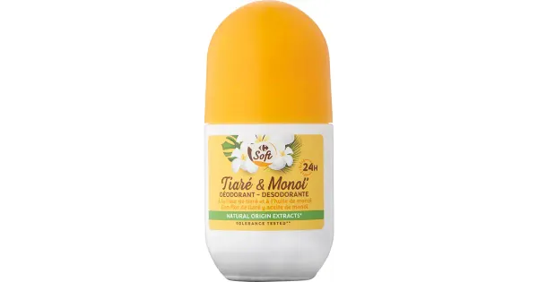 Carrefour rulldeodorant Tiare ja Monoi 24h 50ml