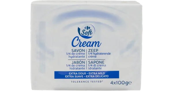 Carrefour Soft 1/4 Cream seep 4X100g