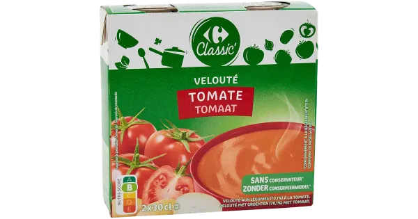 Carrefour tomatisupp, 600 ml (2 x 300 ml)