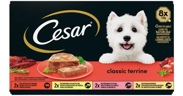 Cesar Classic koeratoiduvalik 8x150 g