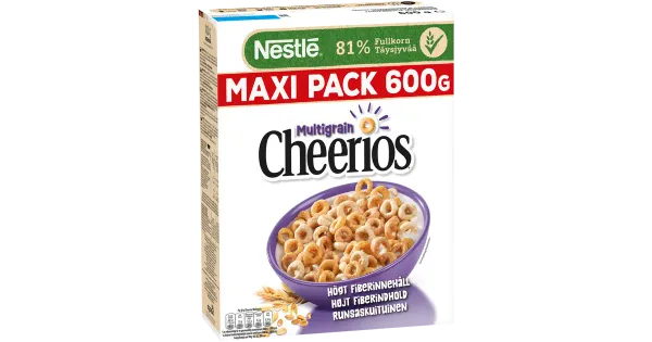 Cheerios mitmevilja-täisterarõngad cheerios 600 g