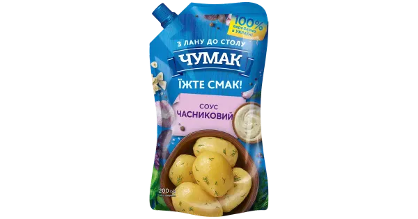 Chumak küüslaugumaitseline kaste 200g