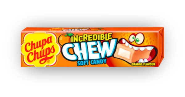 Chupa Chups Incredible Chew apelsini 45g